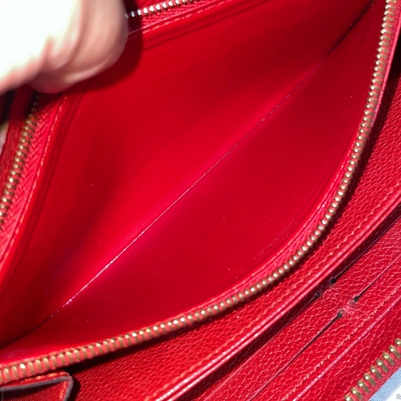 Louis Vuitton Red Emprente Zippy Wallet - Picture 11 of 15